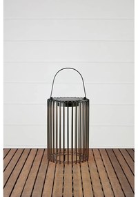 Felinar cu LED negru solar/cu USB (înălțime 54 cm) pentru exterior Cavia – Markslöjd