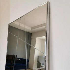 Oglinda decorativa Logon, Argint, 130x62x2 cm