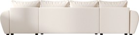 OFERTA Canapea extensibila in forma de U SEVIO 311x145 cm, crem + 2 perne GRATUIT II. calitate