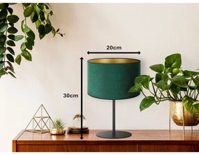 Lampă de masă Duolla ROLLER 1xE14/15W/230V d. 20 cm dark verde/auriu