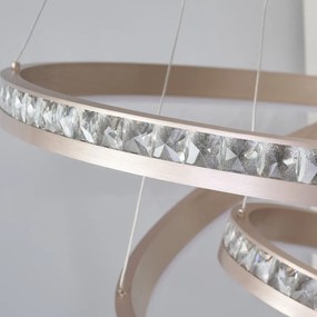 Lustra LED suspendata design circular CAMELIA 40+60+80 3-STEP DIMM