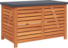vidaXL Ladă depozitare de grădină, 90x48x55 cm, lemn masiv de eucalipt