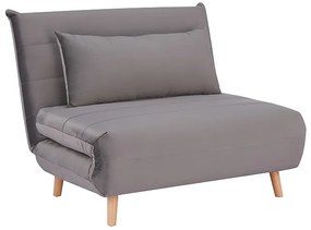 Fotoliu extensibil Culoare Gri, SPIKE VELVET