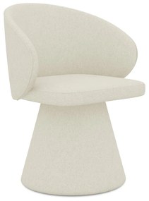 Scaun de sufragerie crem tapițat Uala – Makamii