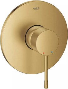 Baterie dus incastrata Grohe Essence auriu periat Cool Sunrise fara corp ingropat