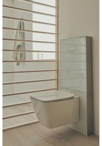 Modul Ideal Standard NeoX pentru vas wc suspendat, sticla alba, actionare pneumatica Alb