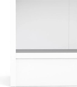 Bibliotecă Tvilum Basic, 79x203 cm, alb