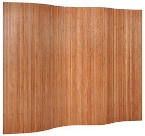 376992 vidaXL Paravan de cameră, maro, 165x250 cm , bambus