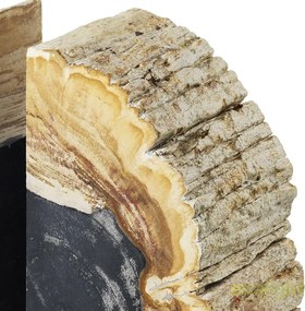 Suport de carti din lemn pietrificat LUX Opia 112446 HZ