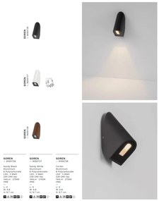 Spot LED aplicat iluminat scari exterior SOREN alb IP65