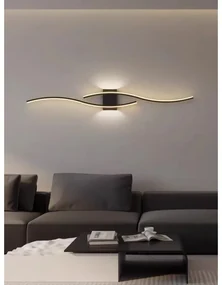 Aplica Led , Elit'S, 60cm, NEGRU, Lumina clada, 32W