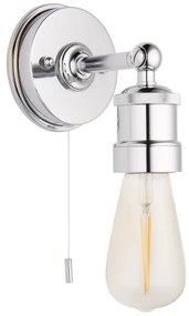 Endon 95505 - Aplica de perete pentru baie MILLER, 1xE27/6W/230V, IP44, crom lucios