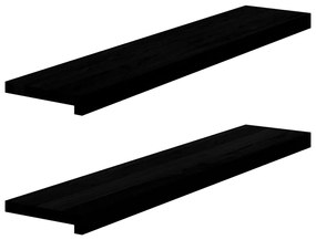 vidaXL Pervaz 2 buc lemn masiv de Maro închis 100x20x2 cm