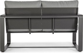 Canapea de grădină gri din aluminiu Merrigan – Bizzotto