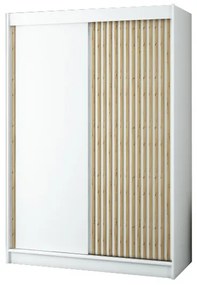 Dulap de haine 150 cm Ladonna (alb mat). 1045694