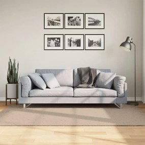 vidaXL Covor HUARTE, fir scurt, moale și lavabil, nisipiu, 140x200 cm