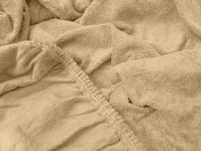 Cearsaf Frotir cu elastic 90x200 cm bej
