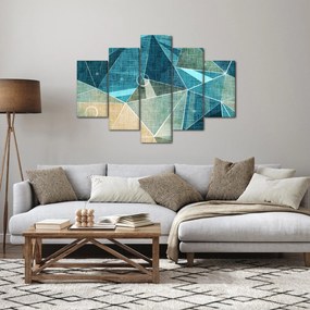 Tablou - Abstract turcoaz (150x105 cm)