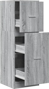 vidaXL Dulap de farmacie, sonoma gri, 40x41x118 cm, lemn prelucrat