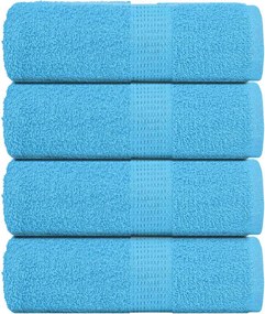 vidaXL Prosoape de baie, FROGN, 4 buc., turcoaz, 30x30 cm, 360 g/m²