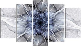 Set 5 tablouri 5ABSMDF-59, multicolor, 110x60 cm