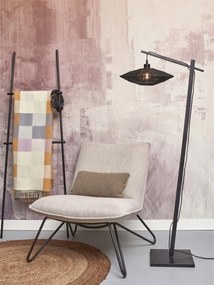 Lampa de podea eco din iuta Iguazu S 40cm, negru