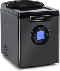 Klarstein Icemeister 2G, aparat de gheață, 12 kg / 24 ore, afișaj LCD, oțel inoxidabil