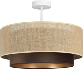 Lustră aplicată SARTA 1x E27/60W/230V Ø 45 cm maro/iută