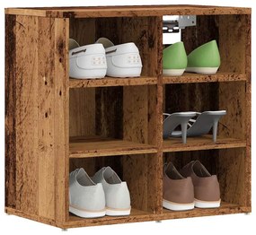 vidaXL Dulapuri de pantofi 2 buc Lemn vechi 52x30x50 cm