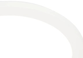 Plafoniera albă 22,5 cm cu LED inclus, cu dimmer în 3 trepte, IP44 - Steve