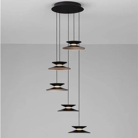 Lustra cu 5 pendule LED design modern Morfi