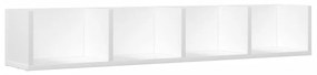 840443 vidaXL Dulap de perete, alb, 99x18x16,5 cm, lemn prelucrat