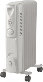 Calorifer cu ulei Lamarque LOH-92, 2000 W, 9 elementi, 3 trepte, Indicatoare luminoase, Rotite, Alb