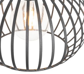 Lampă modernă suspendată neagră 3 lumini - Saffira