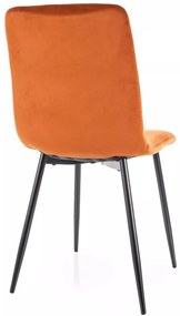 Scaun Daren velvet cinnamon/negru Blu4215
