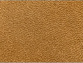 Canapea galben-muștar pentru dormitul zilnic/extensibilă cu tapițerie din chenille 220 cm Hugo – Bobochic Paris