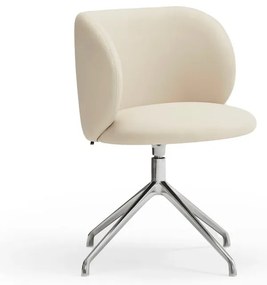 Scaun de sufragerie bej tapițat Mogi – Teulat