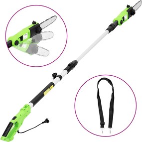 vidaXL Drujbă electrică de gard viu cu tijă telescopică, 25 cm, 710 W