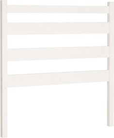 vidaXL Tăblie de pat, alb, 106x4x100 cm, lemn masiv de pin