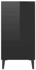 Servanta, negru extralucios, 57x35x70 cm, PAL 1, negru foarte lucios