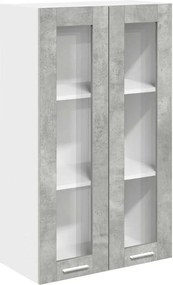 vidaXL Dulap suspendat Gri din beton 60 x 31 x 100 cm Lemn compozit