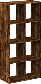 vidaXL Bibliotecă/separator cameră stejar fumuriu 69,5x29x137,5cm lemn