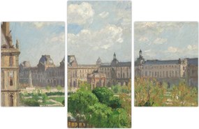 Tablou - Camille Pissarro, Place du Carrousel, Paris, reproducere (90x60 cm)