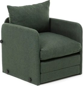 Fotoliu Extensibil Saga, verde, 200 cm x 60 cm