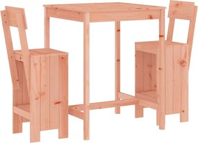 vidaXL Set bar de grădină, 3 piese, lemn masiv douglas