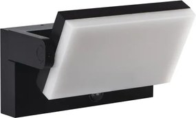 Kanlux 45819 - XERTO Lampă LED de perete pentru exterior cu senzor, 20 W, 230 V, IP44, neagră