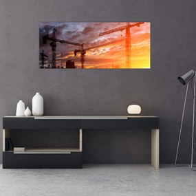 Tablou - Șantier de construcții (120x50 cm)