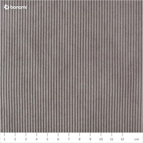 Scaune de dining gri balansoar 2 buc. tapițate Ridge Kink Rib – Zuiver