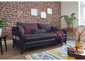 Canapea Miuform Charming Charlie, gri antracit