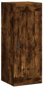 830513 vidaXL Dulap de perete, stejar fumuriu, 34,5x34x90 cm, lemn prelucrat